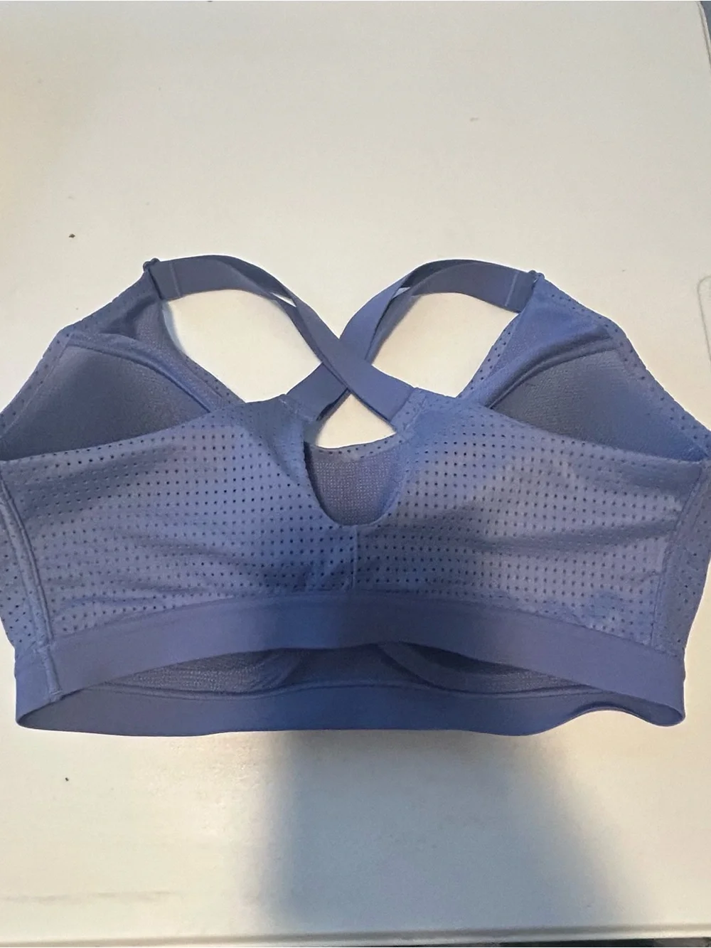 Victoria's Secret Perforated Cross-Back Comfort Bra — Blue